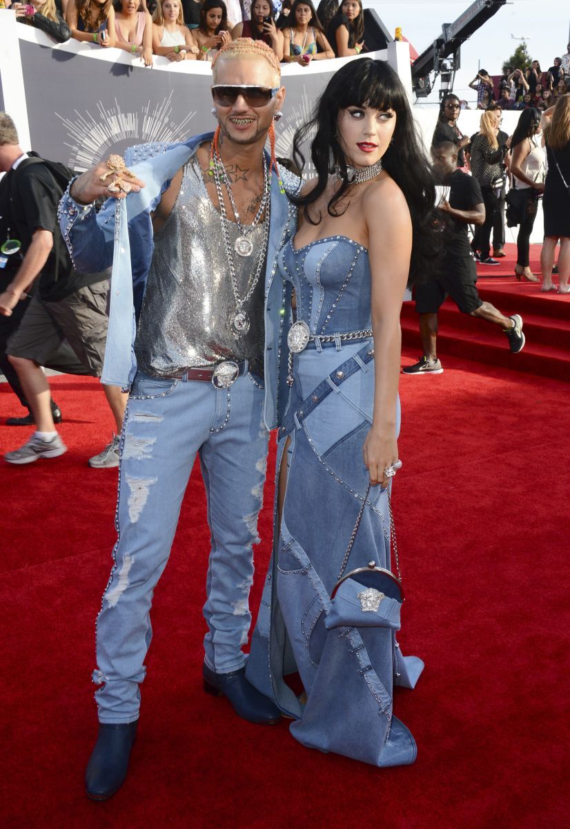 Katy Perry in iconische Britney &amp; Justin denim look