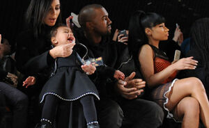 North West verpest modeshows tijdens NYFW