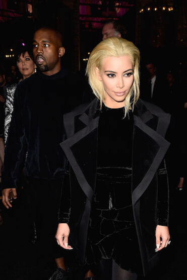 kim kardashian west blonde