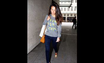 OOTD: Michelle Keegan in vrolijke outfit