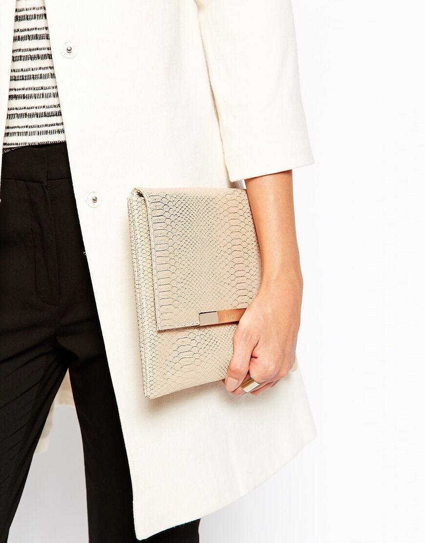 Asos, Snake Oversized Clutch