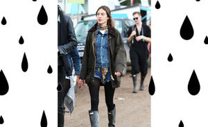 OOTD: Alexa Chung op bewolkt Glastonbury