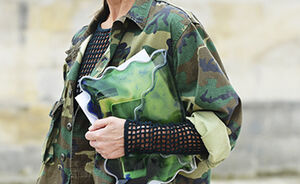 Trend: oversized camo jacket