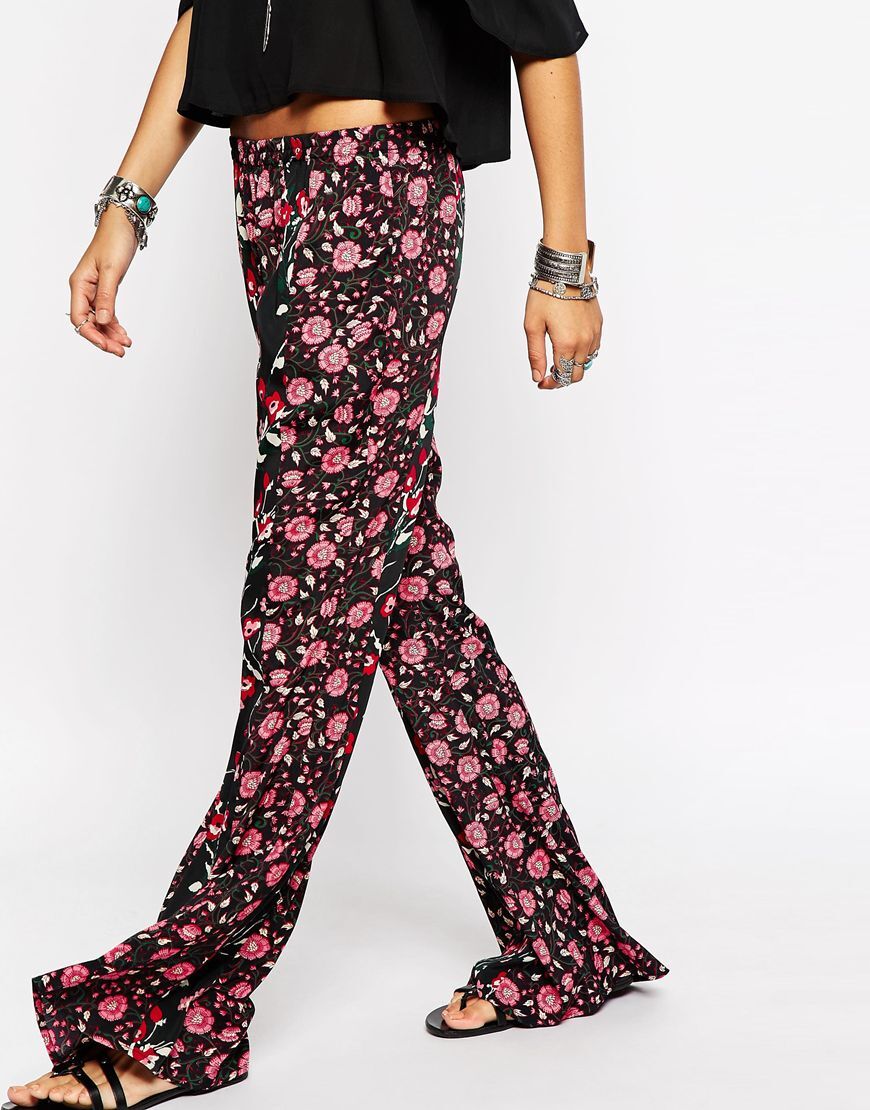 floral loose pants