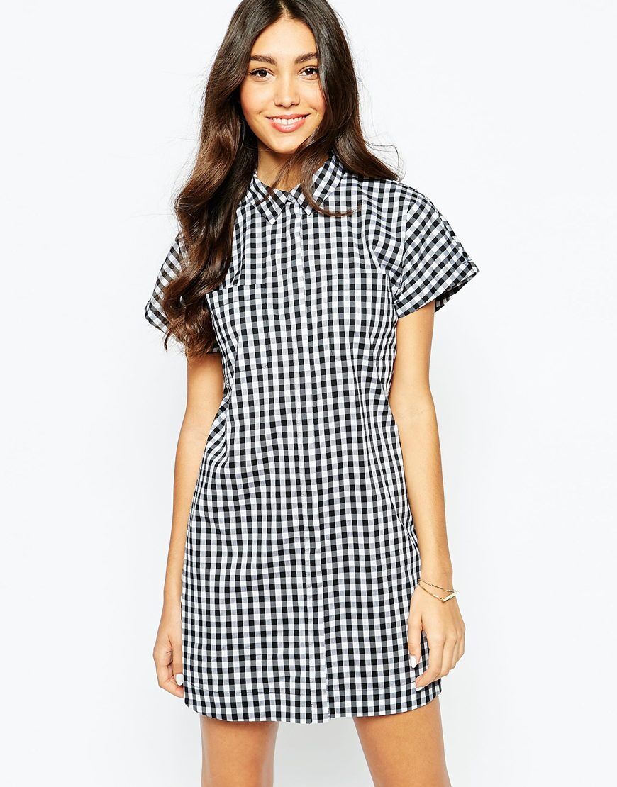 Oasis Gingham Shirt Dress