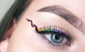 Deze trendy eyeliner wing is niet voor sukkels 