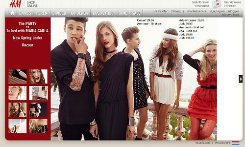 H&amp;M webshop1