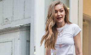 Gigi Hadid droeg die rare broek met afneembare pijpen en ze kon het nog hebben ook