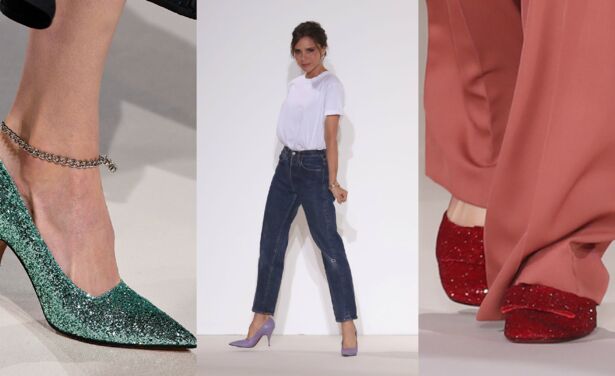 Victoria Beckham's SS2018 schoenen zijn to die for en dochtertje Harper zorgde voor inspiratie