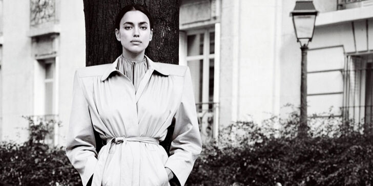 Irina Shayk showt voorjaarscollectie in W magazine