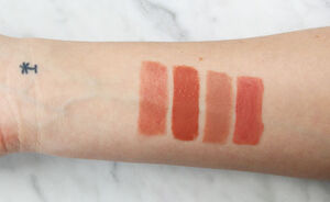 4x Go-to nude lipsticks + gloss