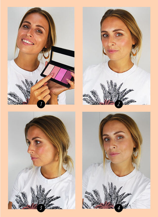 make up hack blush aanbrengen