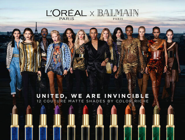 loreal paris x balmain collectie