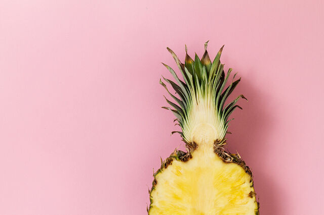 ananas droge huid