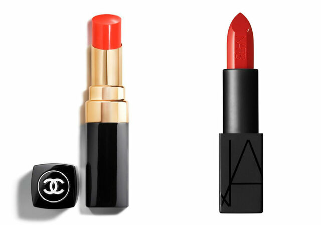 oranjerood lipstick