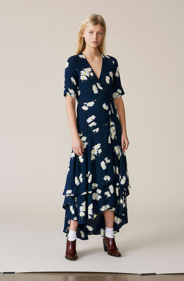 wrap dress ganni