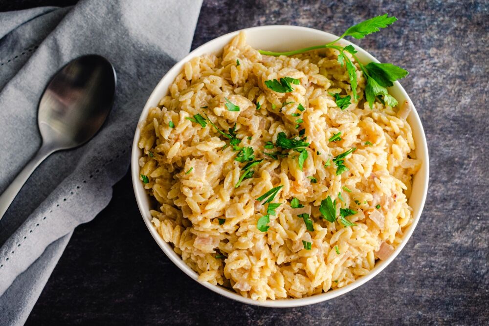 Wil je proberen: recept voor Garlic Parmesan Orzo