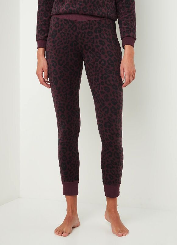 panterprint fleece legging