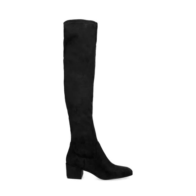 overknee boots zwart manfield