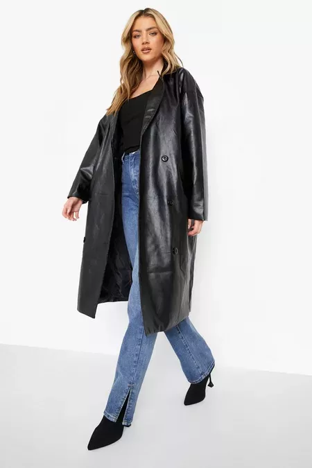 leren trenchcoat